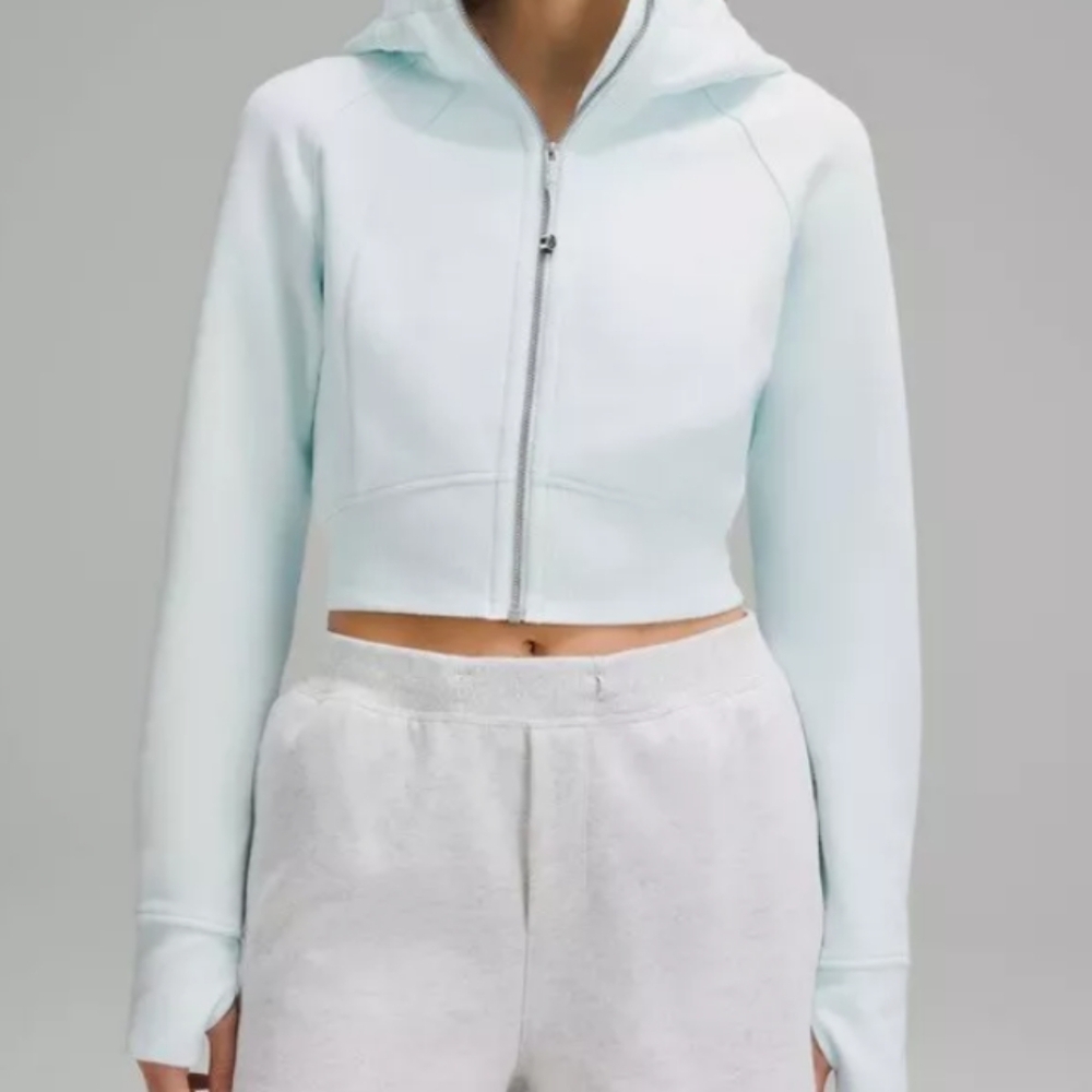 Lululemon scuba full zip cropped hoodie